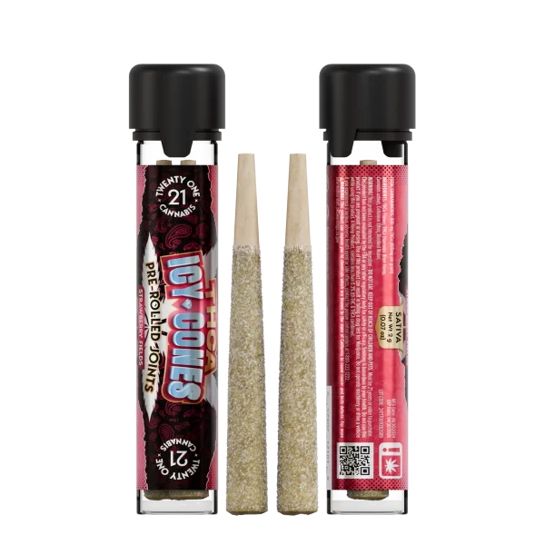 Strawberry Fields Icy Cones THCa Prerolls