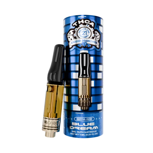 Twenty One Cannabis 2ml THCa Blue Dream Vape Cartridge with boxe