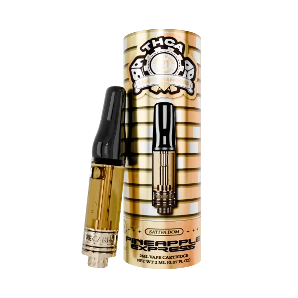 Twenty One Cannabis 2ml THCa Liquid Diamonds Pineapple Express Vape Cartridge with box