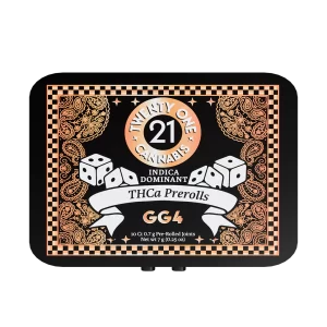 Twenty One Cannabis Preroll Tins GG4- front