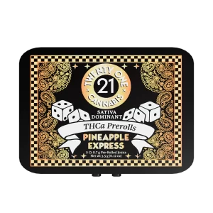 Twenty One Cannabis Preroll Tins Pineapple Express - front