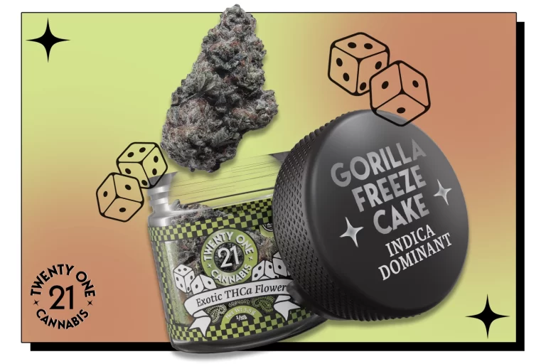 Gorilla Freeze Cake Indica Strain Review - featured