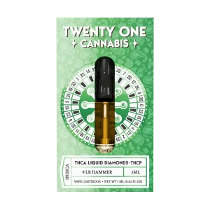 THCa & THCp 1ml Vape Cartridge - 9 Lb Hammer (Indica)