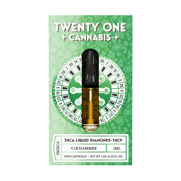 THCa & THCp 1ml Vape Cartridge - 9 Lb Hammer (Indica)