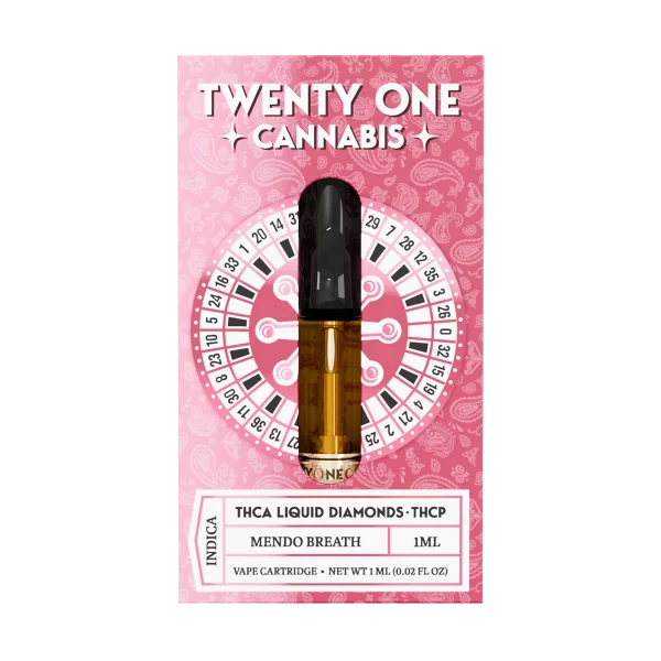 THCa & THCp 1ml Vape Cartridge - Mendo Breath (Indica)