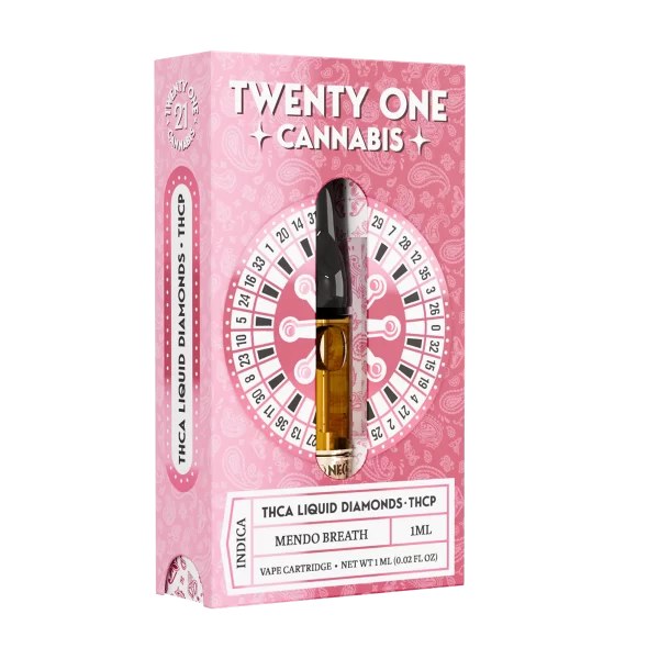 THCa & THCp 1ml Vape Cartridge - Mendo Breath (Indica)