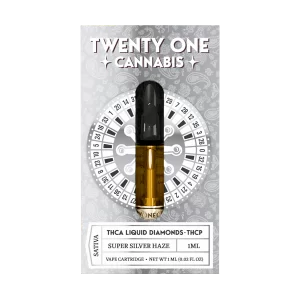 THCa & THCp 1ml Vape Cartridge - Super Silver Haze (Sativa)