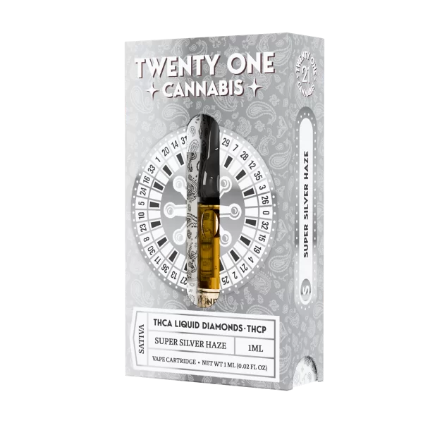 THCa & THCp 1ml Vape Cartridge - Super Silver Haze (Sativa)