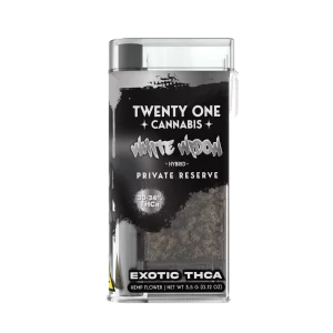 THCa Flower 3.5g Exotica Jar - One Hitter - White Widow (Hybrid)