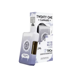 THCa 3.5ml Liquid Diamonds Disposable Vape - White Rhino (Indica)