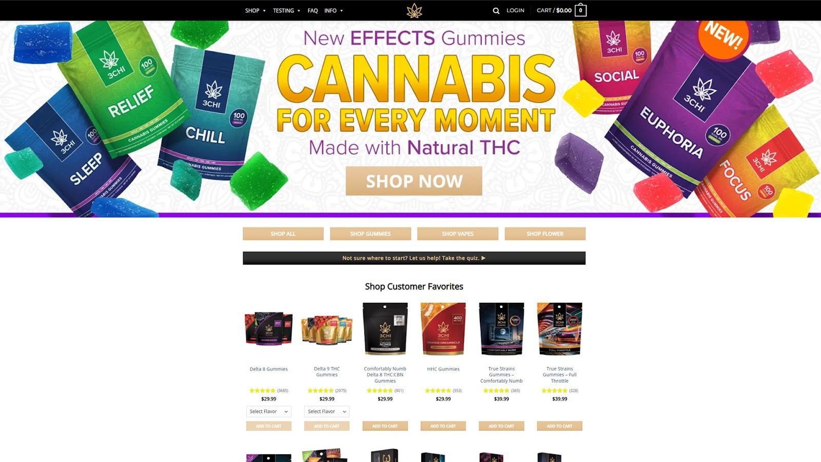 3Chi Homepage Screenshot